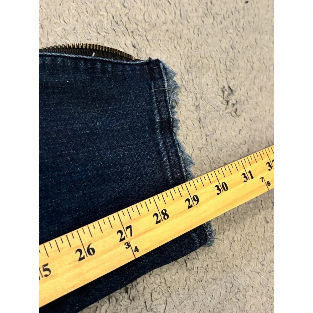 NYDJ Jeans Womens 10L Long Ami Skinny Blue Dark Wash Denim Ankle Zippers Stretch